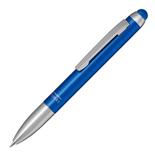 Stylo à bille à base d'huile Zebra avec stylet tactile Stylus C1 0,7 mm P-ATC1-BL Bleu (10 jeux)