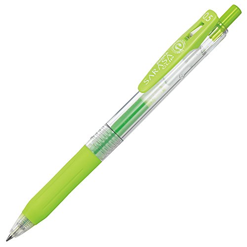 ゼブラ 水性ボールペン サラサクリップ 0.5 P-JJ15-LG ライトグリーン（10セット）
