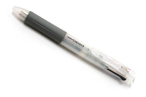 ゼブラ サラサ3 3色ボールペン 白 J3J2－W（10セット）