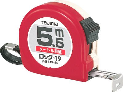 Tajima Lock-19 5,5 m 19 mm bredde Metrisk skala L19-55BL (10 sæt)