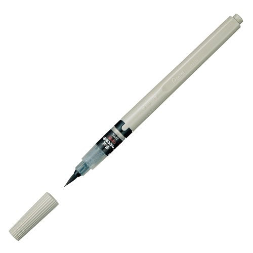 ぺんてる Pentel 筆ペン 墨液ぺんてる Pentel筆 XFP6L 中字 黒（10セット）