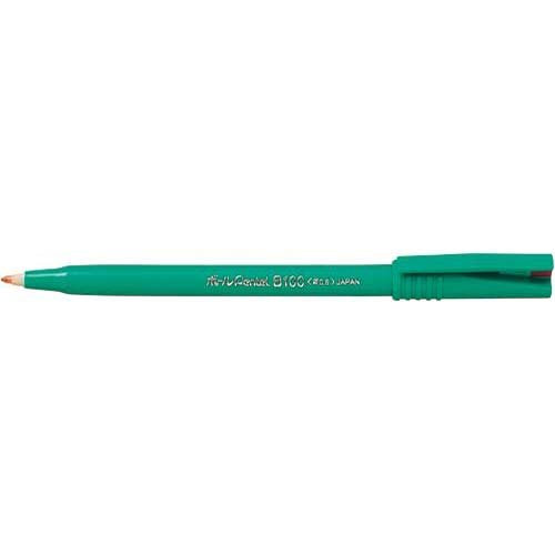 ぺんてる Pentel ボールPentel 水性ボールペン 0.6mm 赤 [1本] B100-BD（10セット）