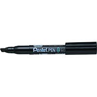 ぺんてる Pentel 油性マーカー ぺんてる Pentelペン 平芯 太字 黒インキ ENN60-A（10セット）