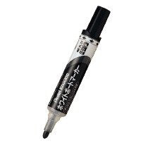 ぺんてる Pentel ホワイトボードマーカー ノックル 丸芯 中字 黒インキ EMWLM-A（10セット）