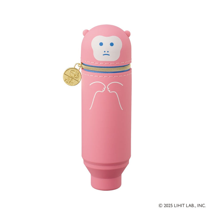 Lihit Lab/A-8811-4_Cafe Puni Lab Stand Pen Etui mini_Mocha/4903419851392