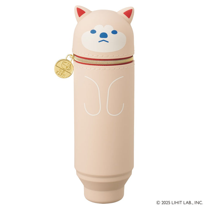 Lihit Lab/A-8812-2_Kafe Puni Lab Stand Pen Case_Hachi/4903419851439