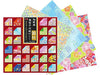 Gaya kertas Jepun Toyo chiyogami dua muka 15cm persegi 120 helai 018060 (10 set)