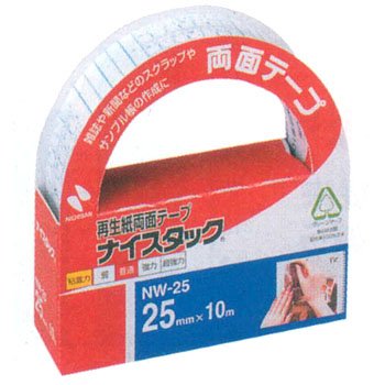 ニチバン ナイスタック 両面テープ 一般タイプ 25mm NW-25 ニチバン 4987167000172（10セット）