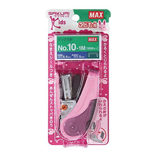Max Stapler Sakuri Kids Rosa HD-10NLCK Max 4902870768027 (10 set)