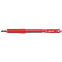 uni ノック式楽ラクボールペン ラクノック 0.5 赤 三菱鉛筆 4902778717110（10セット）