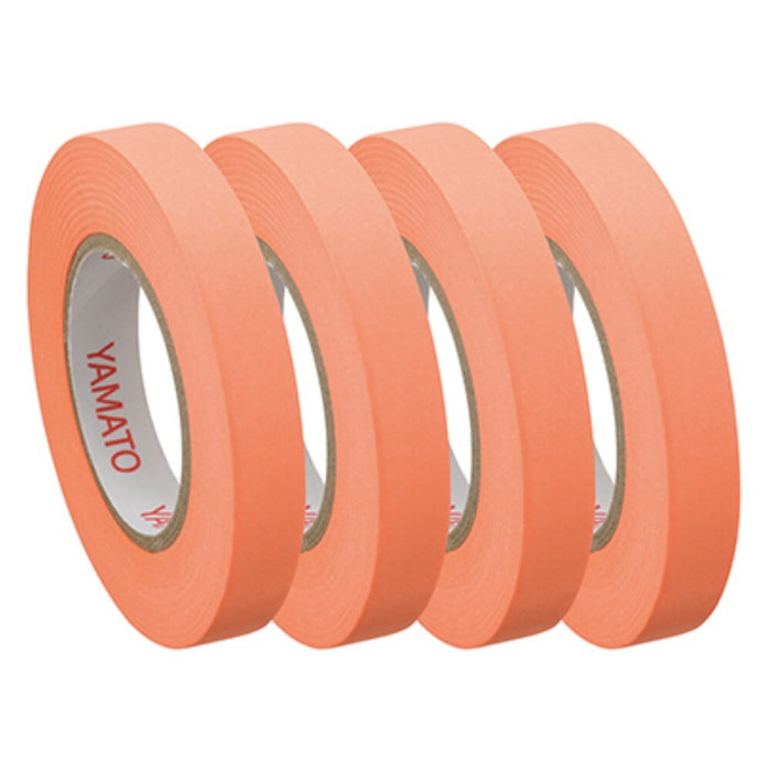 Yamato_Memock Roll Tape Carta arancione fluorescente larghezza 7 mm (4 rotoli inclusi) Ricarica RK-7H-OR/4903076008269 (12 set)