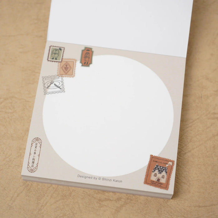 Kinose Printing/BM-01028_Block Memo Ristorante molto ordinato Kenji Miyazawa/4580703634321 (5 set)