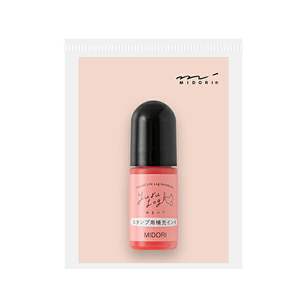 Midori Design Fyld Yurulog-stempler til at farve dine daglige optegnelser Refill blæk Pink (35621006) Ny udgivelse 4902805356213