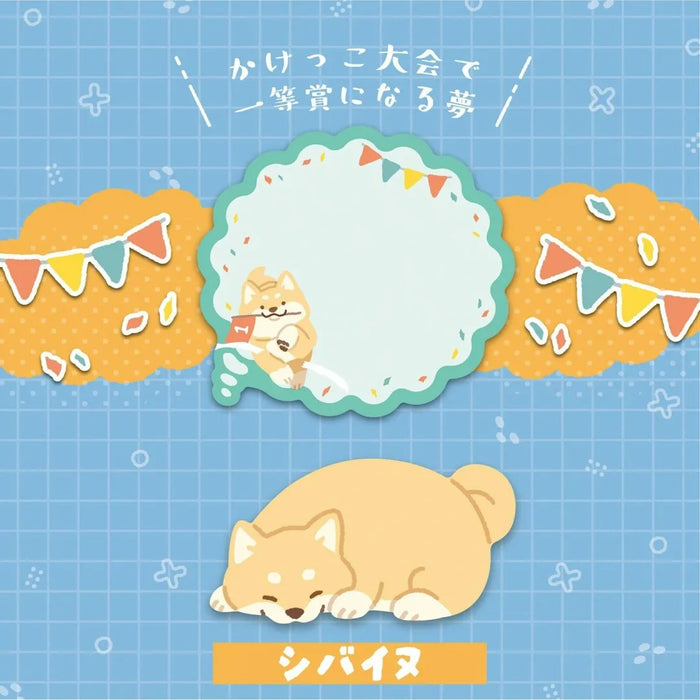 Corak Kutsuwa/SC251F_F (Shiba Inu) Impian untuk memenangi hadiah pertama dalam pertandingan larian/4901478206658 (5 set)