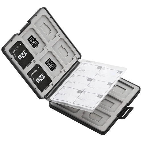 ELECOM Memory Card Case CMC-SDCPP24BK Lavet af PP 4953103594463