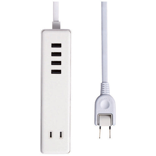 ELECOM Tap USB x 4 AC x 2 1,5 м MOT-U11-2415WH 4549550117333