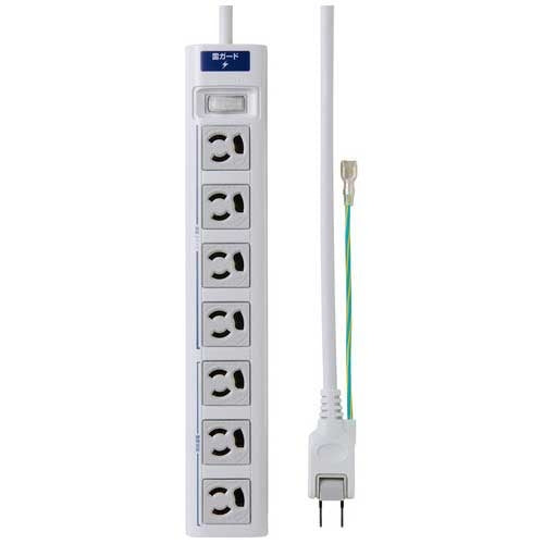 エレコム OAタップ 7個口 2m T-T05-3720LG/RS 4953103685611