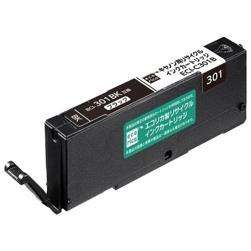 エコリカ リサイクルインク BCI-301BK ブラック対応 4562451408799