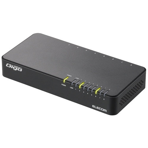 ELECOM สวิตชิ่งฮับ 8 พอร์ต EHC-G08PN2-JB 4953103344914