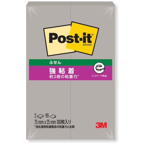 Adesivo forte 3M Japan Post-it 75 x 25 mm 500SS-GP P Grigio 4550309242282