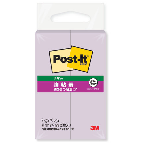 スリーエムジャパン Post-it強粘着75×25mm 500SS-OF 薄紫 4550309242305