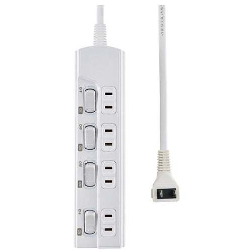 Asahi Denki حنفية SW بدون مصابيح مع 4 منافذ 2 م WLK-E42(W) 4901087228003
