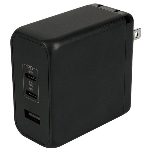 オウルテック PD100W AC充電器 OEC-APD100C2A1G-BK 4942322036236