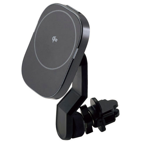ELECOM ที่ยึดในรถยนต์ Magnet Qi2 15W แบบคลิป 4549550372800