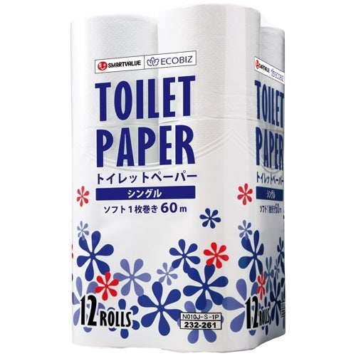 スマートバリュー トイレットペーパーS 96個 N010J-S-8P 4547345008804