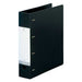 LIHITLAB. Ｄ型リングファイル4穴A4S G1280-24 黒 4903419175696