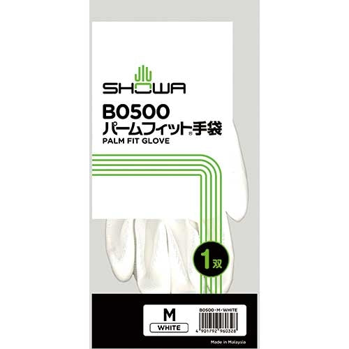 쇼와 장갑 팜 피트 장갑 B0500 S 화이트 4901792960311