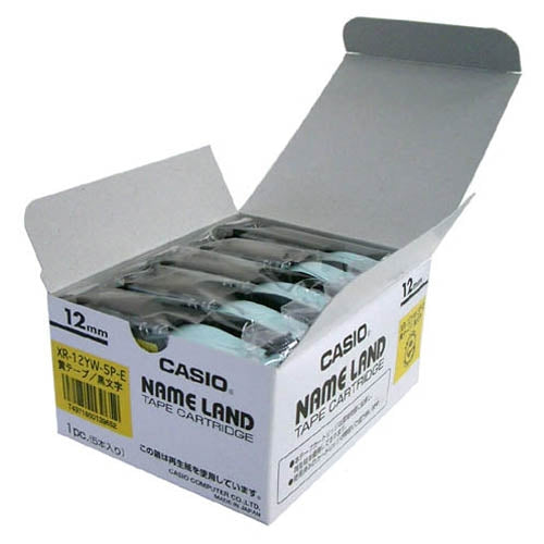 Pita Komputer Casio XR-12YW-20P-E Kuning dengan huruf hitam 12mm 20 keping 2147345065979