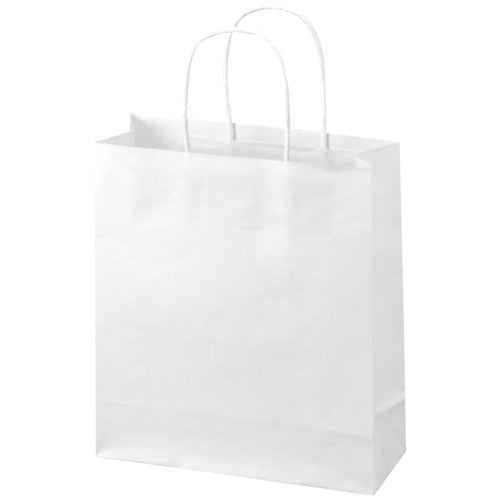 Smart Value Draagtassen Rond String Wit Klein 300 Stuks B287J-W6 4547345021698
