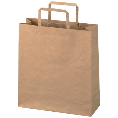 Smart Value Borse da Trasporto Flat String Marrone Piccole 300 Pezzi B291J-B6 4547345021933