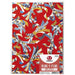 Smart Value Washi Chiyogami 50 fogli di motivo rosso B400J-2RP 4547345027966