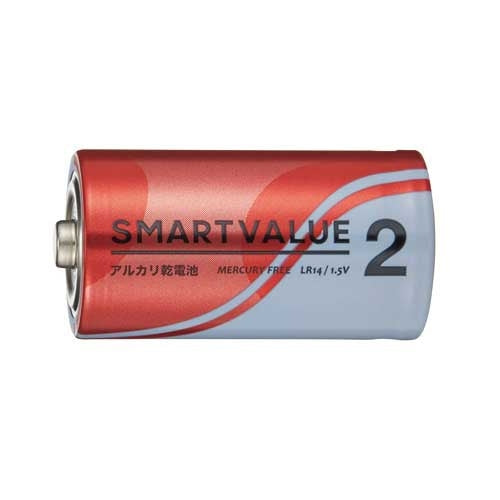 スマートバリュー アルカリ乾電池 単2×10本 N122J-2P-5 4547345029113