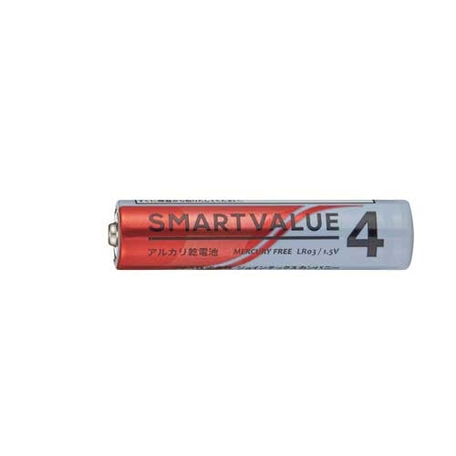 スマートバリュー アルカリ乾電池 単4×40本 N124J-4P-10 4547345029137