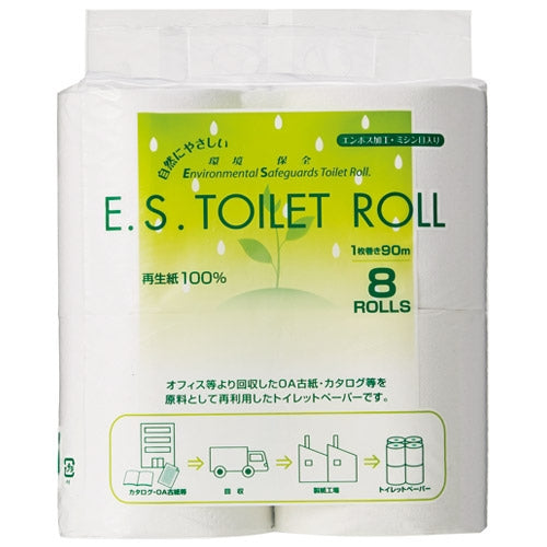 太洋紙業 E.Sトイレットロール90m巻 8R×12パック 2147345269018