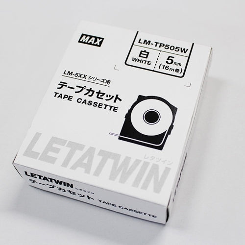 Max Reta Twin Tape LM-TP505W Weiß 5 mm 4902870810993