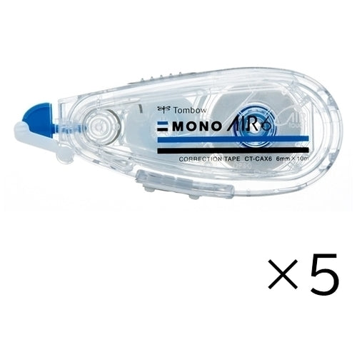 トンボ鉛筆 修正テープモノエアー本体6mm CT-CAX6 5個 2147345268257