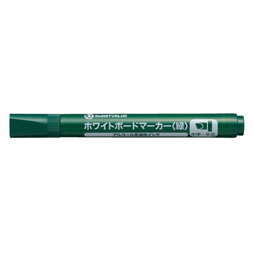 Smart Value Pennarello WB Verde Nucleo Piatto 10 Pezzi H042J-GR-10 4547345052715