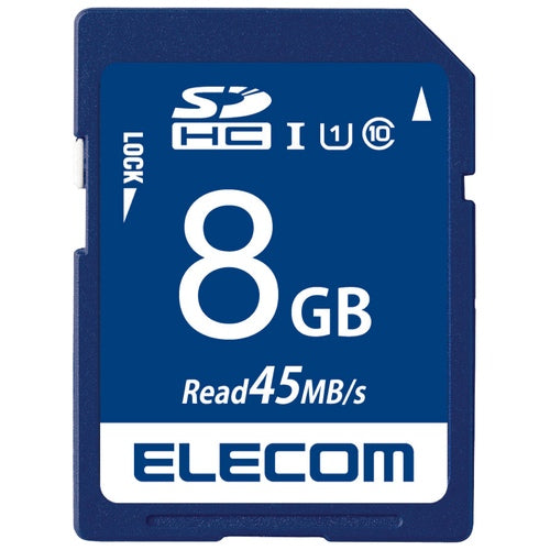 エレコム データ復旧SDHCカードUHS-I U1 8GB 4953103323438