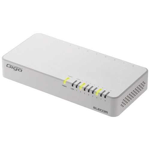 ELECOM Schakelhub 8-poorts EHC-G08PN2-JW 4953103344921