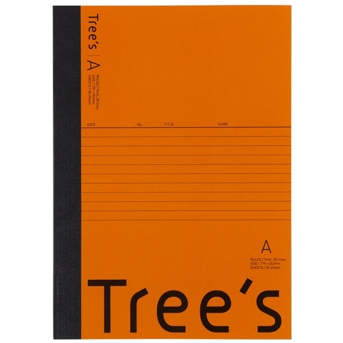 日本ノート Trees B5 A罫30枚 オレンジ 10冊 2147345302302