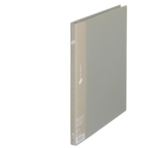 プラス クリアファイル20P FC-122EL A4S 灰 10冊 2147345102032