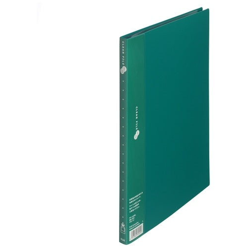 プラス クリアファイル20P FC-122EL A4S 緑 10冊 2147345102063