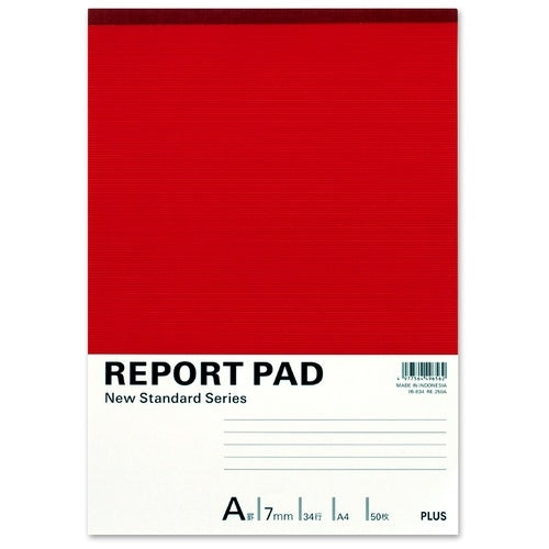 プラス レポートパッド RE-250A A4 A罫  10冊 2147345267700
