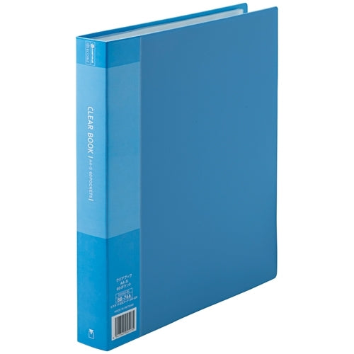 スマートバリュー クリアーブック60P A4S青10冊 D049J-10BL 4547345045373