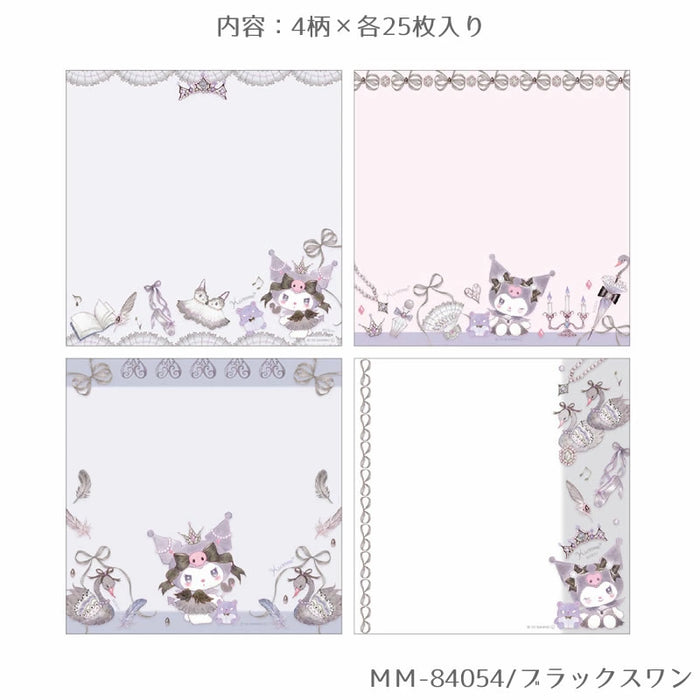 CHOTHES-PIN Luk Pin Firkantet Memo Pad Sanrio Characters x Takeimiki 4. kollektion 4. udgave Stilfuld, Voksen, Sød, Hello Kitty, Cinnamoroll, Kuromi, My Melody, Kogimyun (5 sæt)
