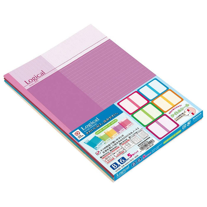 Nakabayashi Logical B5 Standard B Colorful 5 Satsu P/D ﾉ-B510B-5P/D